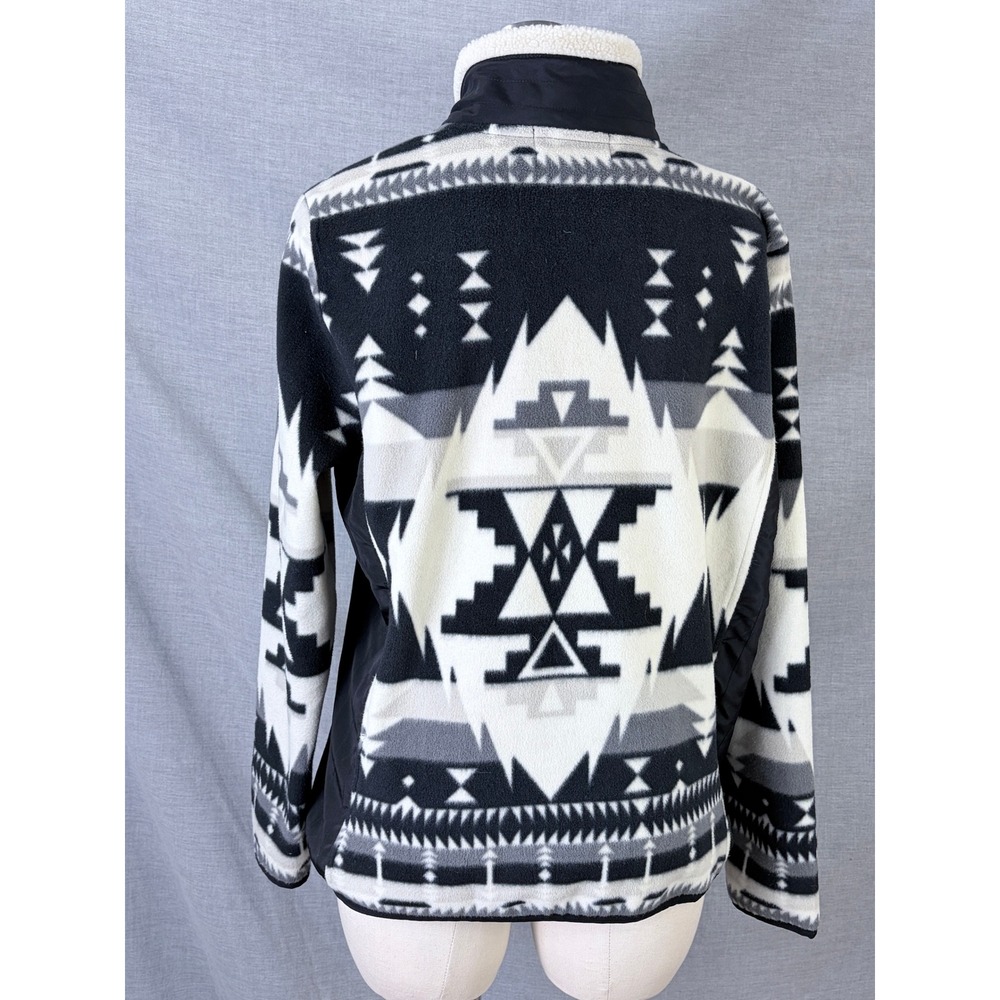 Lauren Ralph Lauren Active Southwestern Sherpa Fleece Jacket Womens L - Picture 3 of 11